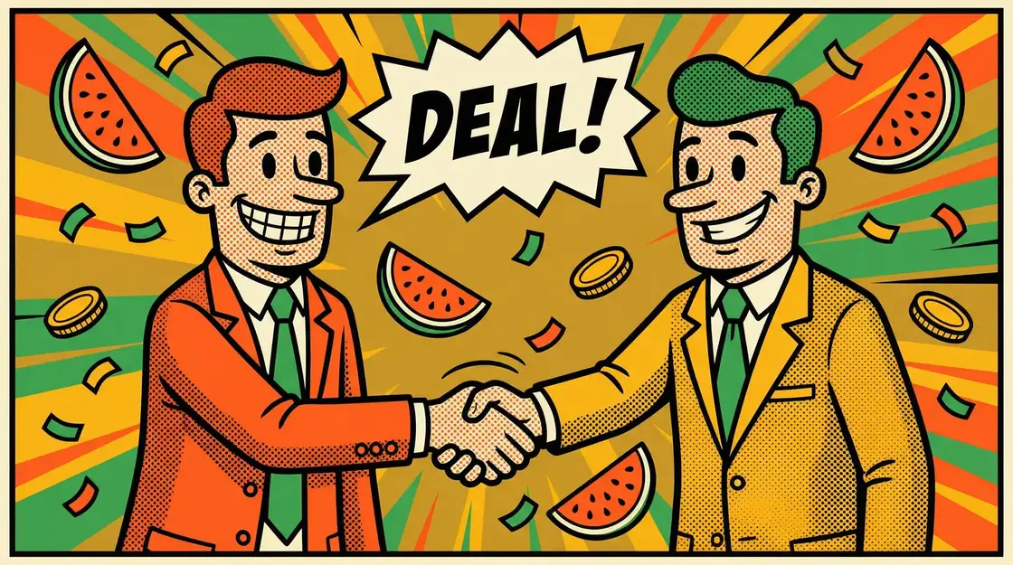 今日看料 - 持续更新推荐，发现更多相关内容 商务合作漫画插图